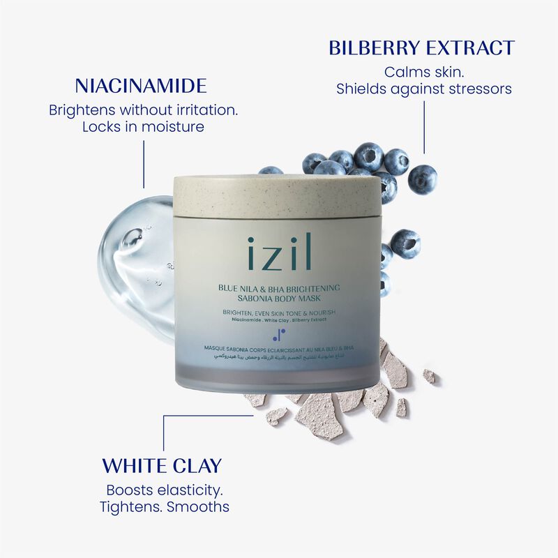 Blue Nila & BHA Brightening Sabonia Body Mask image number null